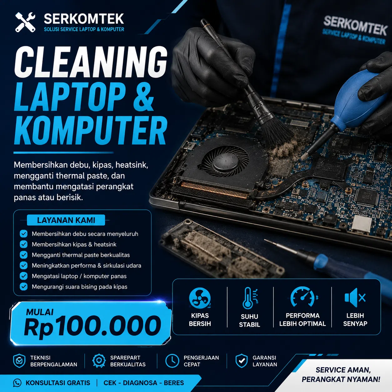 CLEANING LAPTOP & KOMPUTER